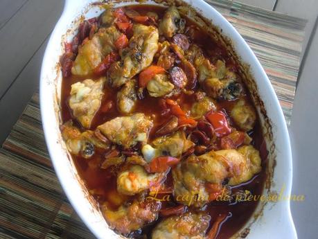 Pollo a la riojana