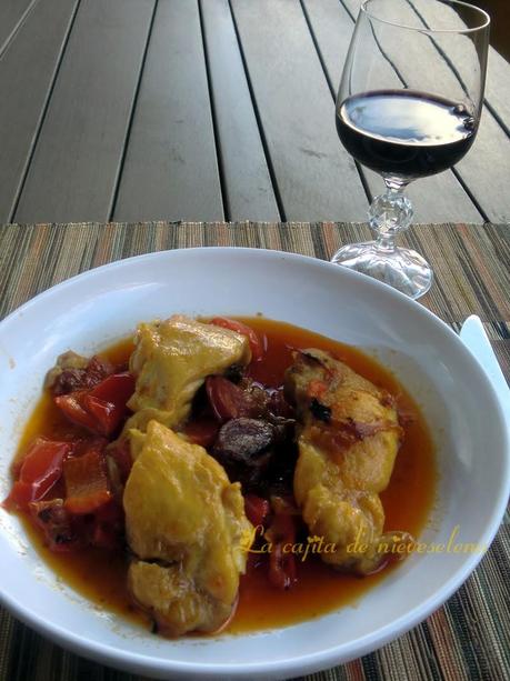 Pollo a la riojana