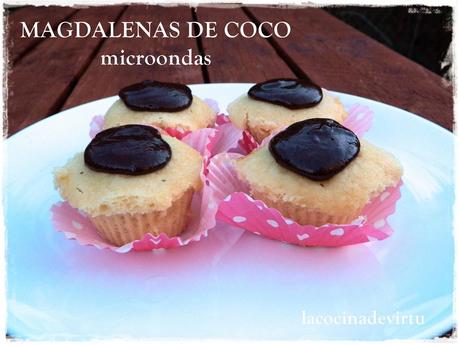 MAGDALENAS DE COCO microondas