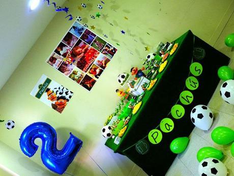 Fiesta futbolera para el segundo cumpleaños de Pachús