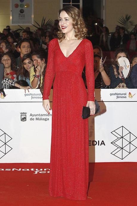 Silvia Abascal Hoos Intropia ilovepitita ALFOMBRA ROJA DEL FESTIVAL DE MÁLAGA 2014 