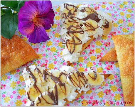 Triángulos de Hojaldre con Nata y Fruta