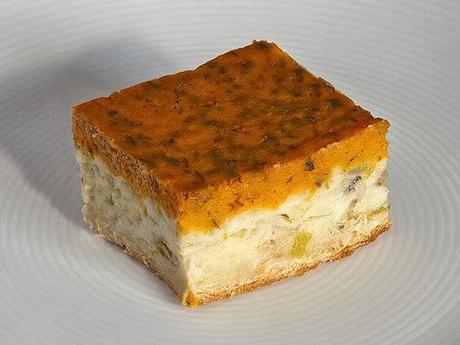 Tarta de calabaza, cebolla y ajos tiernos
