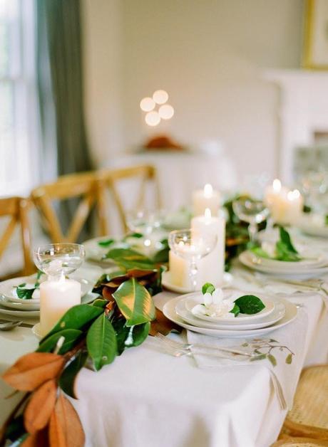 Magnolias: centro de mesa + DIY