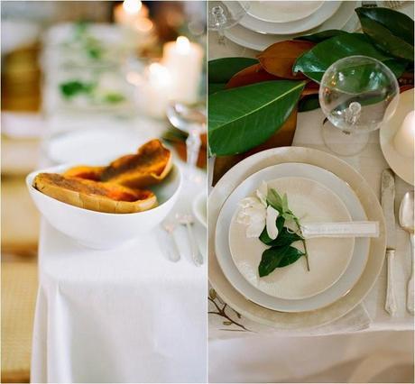 Magnolias: centro de mesa + DIY