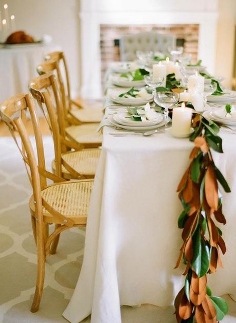 Magnolias: centro de mesa + DIY