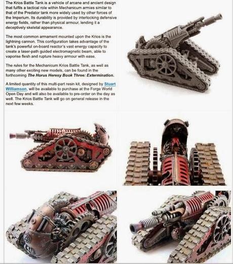 Krios,Tanque de Batalla del Mechanicum