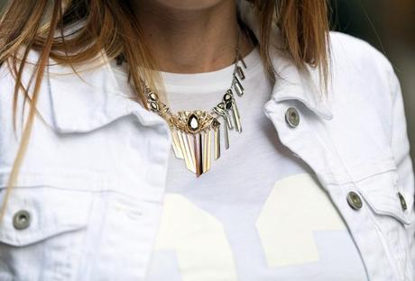 street style barbara crespo white denim jacket cyprea.es fashion blogger outfit blog de moda