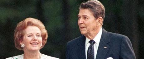 Ronald Reagan y Margaret Thatcher