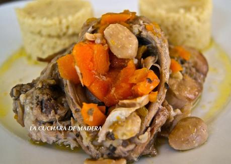 CONEJO EN SALSA DE AJOS Y ZANAHORIAS