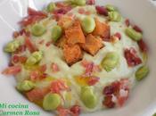 Porra blanca habas frescas