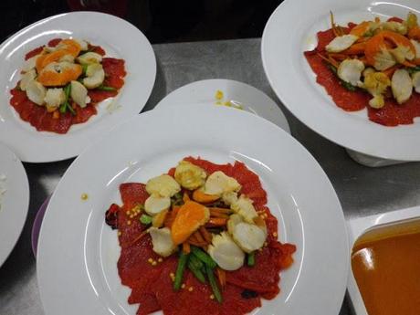 Ensalada Templada de Piquillos y Vieiras