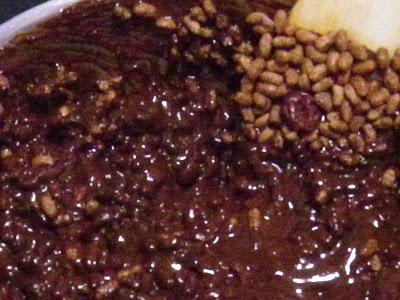 Salpicón de Marisco ( o casi) y turrón de Chocolate