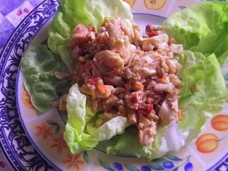 Salpicón de Marisco ( o casi) y turrón de Chocolate