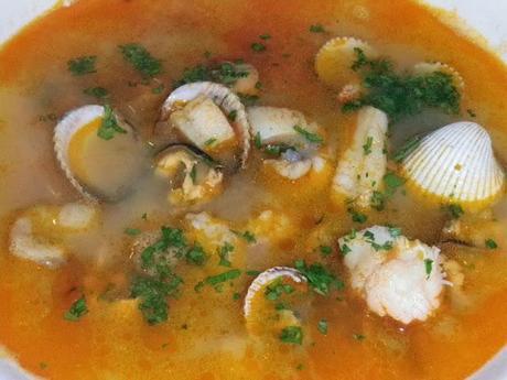 Sopa de Marisco de mi casa