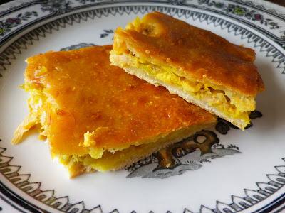 Empanada gallega con harina de garbanzos