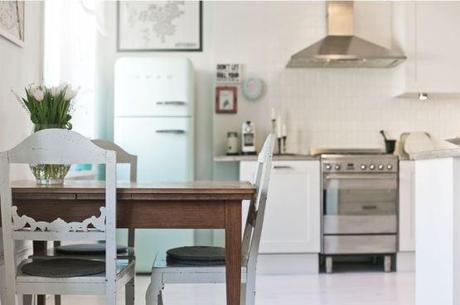 puertas correderas laundry room lavandería Ideas deco para un piso nórdico pequeño encimera hormigón decoracion diseño interiores blog de decoración nórdica escandinava amueblar pasillos grandes 