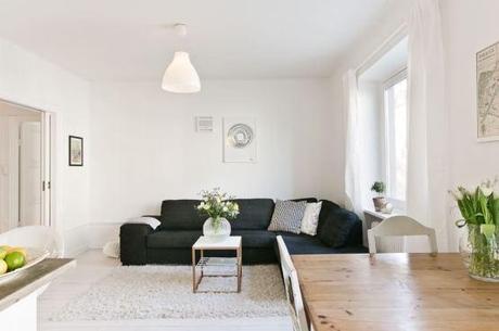 puertas correderas laundry room lavandería Ideas deco para un piso nórdico pequeño encimera hormigón decoracion diseño interiores blog de decoración nórdica escandinava amueblar pasillos grandes 