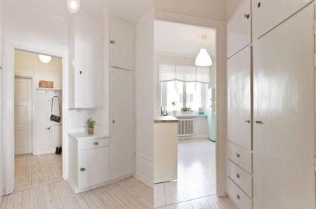 puertas correderas laundry room lavandería Ideas deco para un piso nórdico pequeño encimera hormigón decoracion diseño interiores blog de decoración nórdica escandinava amueblar pasillos grandes 