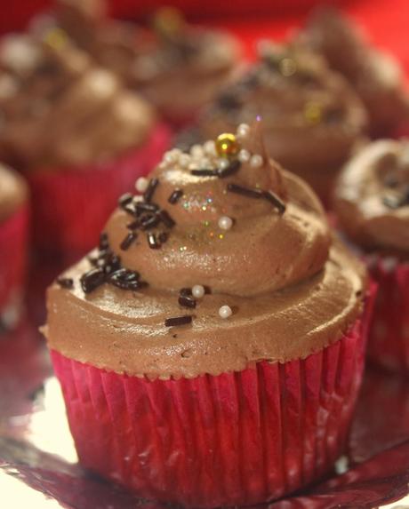 Cupcake de vainilla y chocolate