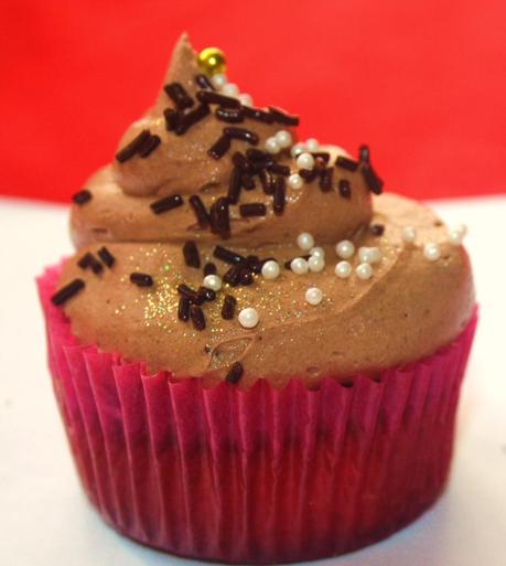 Cupcake de vainilla y chocolate