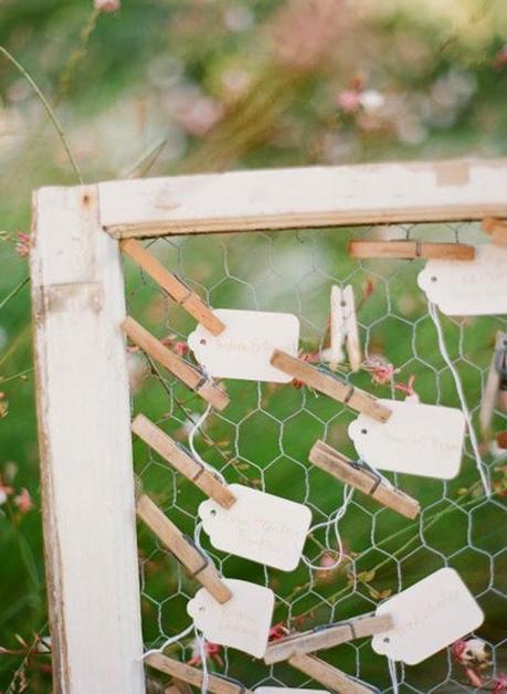 Decoración con malla de gallinero