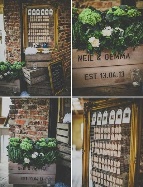 Decoración con malla de gallinero