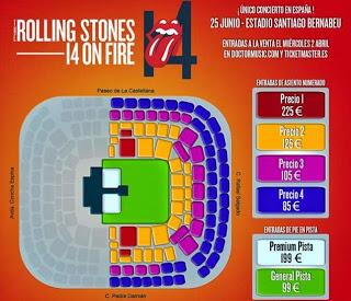 The Rolling Stones el 25 de junio en el Estadio Santiago Bernabéu de Madrid