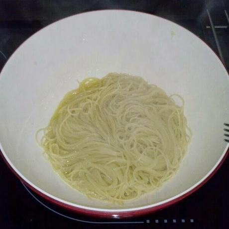 Spaguettis al limón