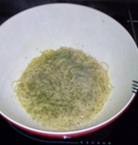 Spaguettis al limón