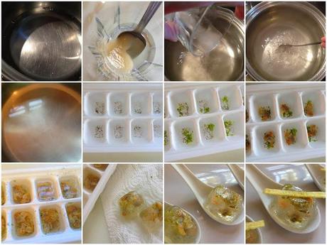 Gelatinas de Vermut con Alma de Caviar.