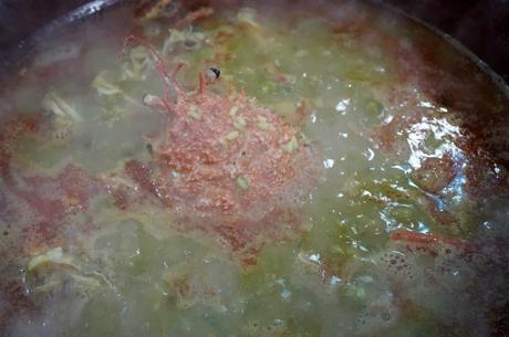 Arroz caldoso de cranca de Mallorca (paso a paso)