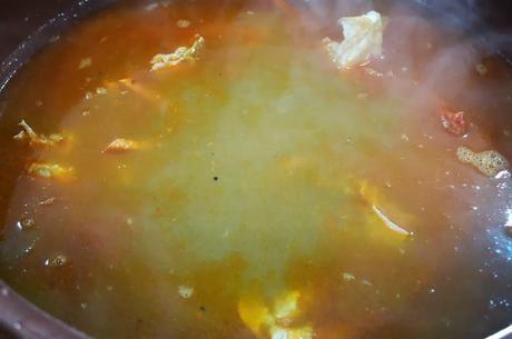 Arroz caldoso de cranca de Mallorca (paso a paso)