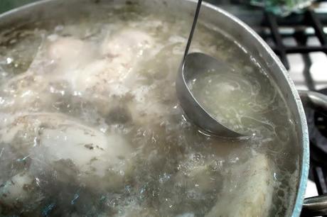 Sopa rellena de navidad. Sopa rellena de navidad.