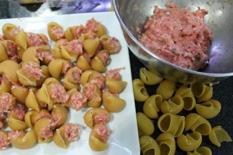 Sopa rellena de navidad. Sopa rellena de navidad.