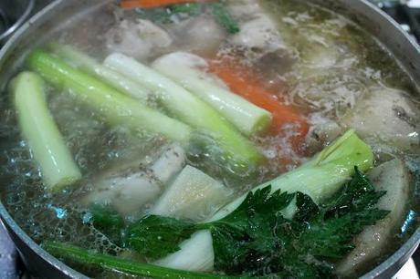 Sopa rellena de navidad. Sopa rellena de navidad.