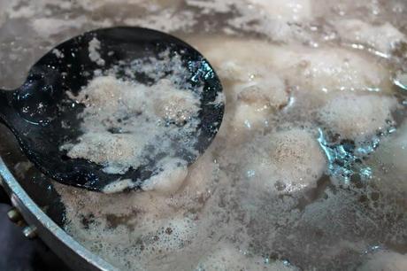 Sopa rellena de navidad. Sopa rellena de navidad.