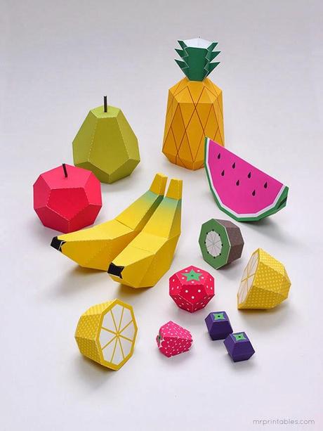 Rica fruta de papel