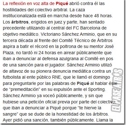 El victimismo de la prensa culé