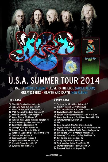 YES TOCARÁN DOS ÁLBUMES CLÁSICOS DURANTE LA GIRA DE VERANO