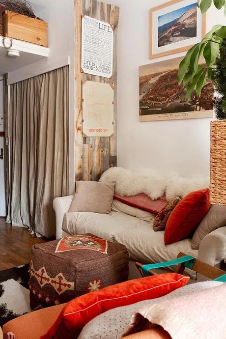 Estilo Rustico y Osado en Nueva York