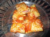 Paccheri rellenos jamón queso