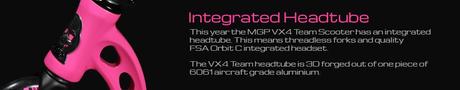  Su modelo de patinete MGP VX4 Team rehúne todas las características para ser el patinete scooter VX4 del año.