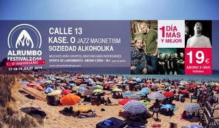 AlRumbo Festival 2014: Calle 13, Kase.O Jazz Magnetism y Soziedad Alkoholika