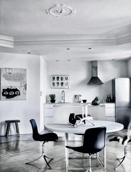 Apartamento en blanco y negro