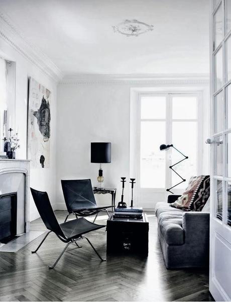 Apartamento en blanco y negro