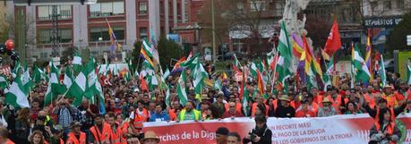 Más de diez mil andaluces llenan Madrid en la Marcha de la Dignidad. // PABLO VILAS