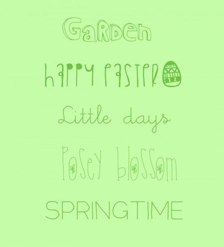 Spring time typography