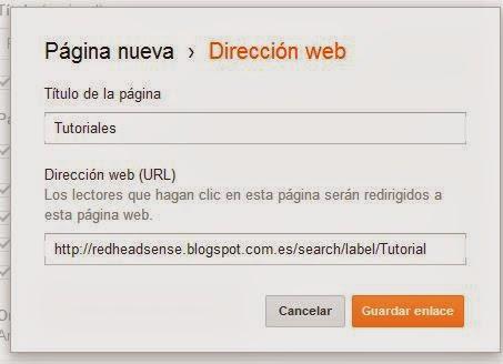 Cómo poner páginas en Blogger.