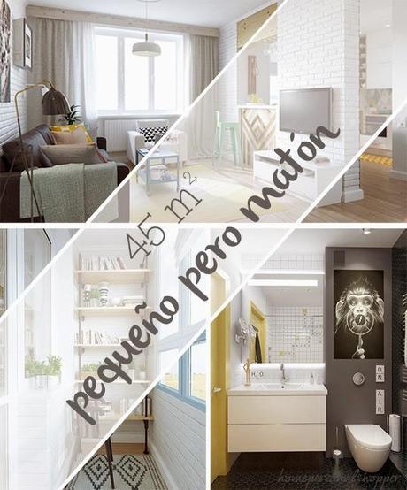 Alegre e inteligente piso de 45m2 Alegre e inteligente piso de 45m2